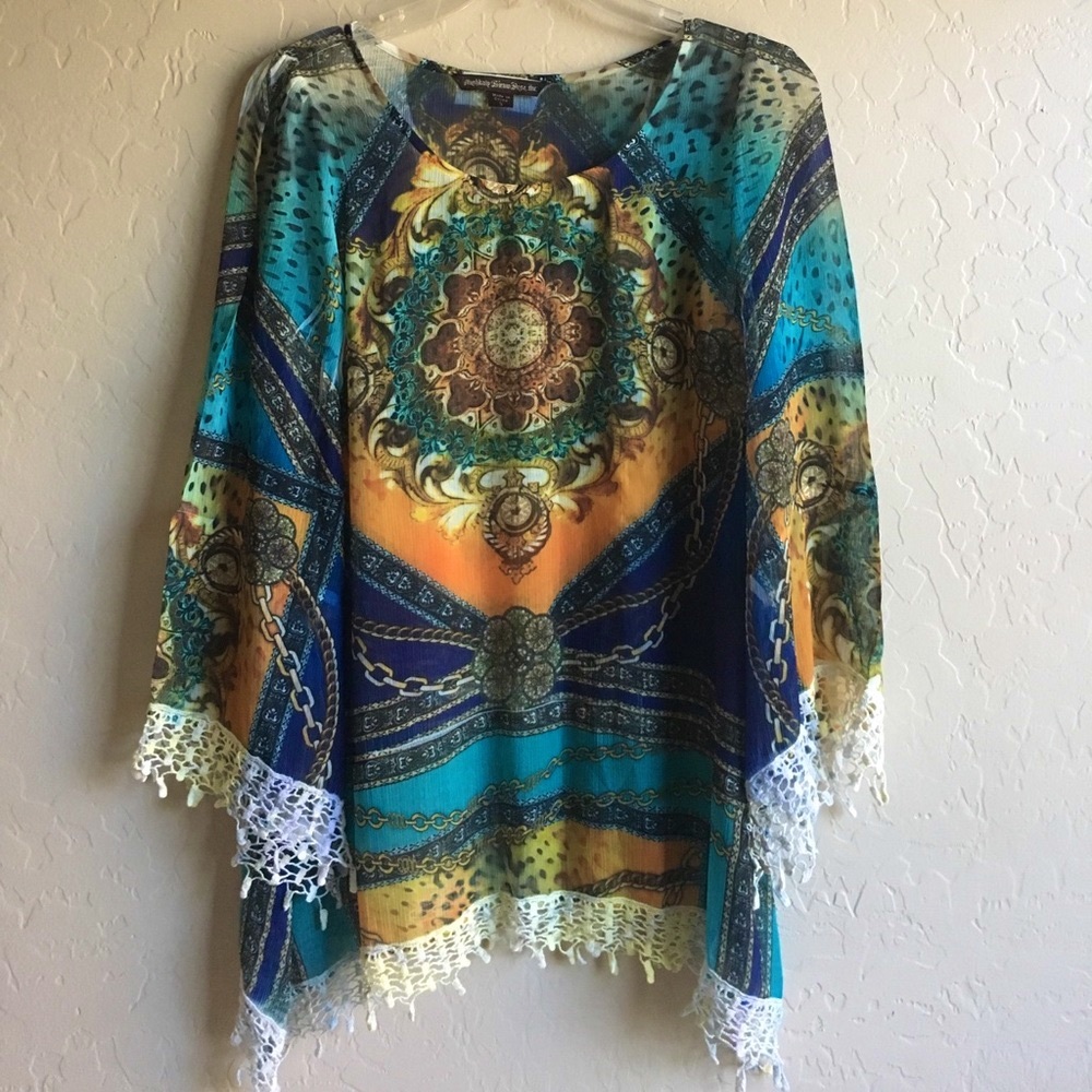 Colorful Tunic Blouse